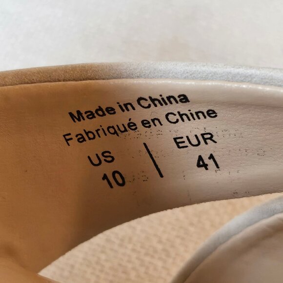 K Studio High Wedge Tan Sandals - Size 10 - Picture 6 of 7